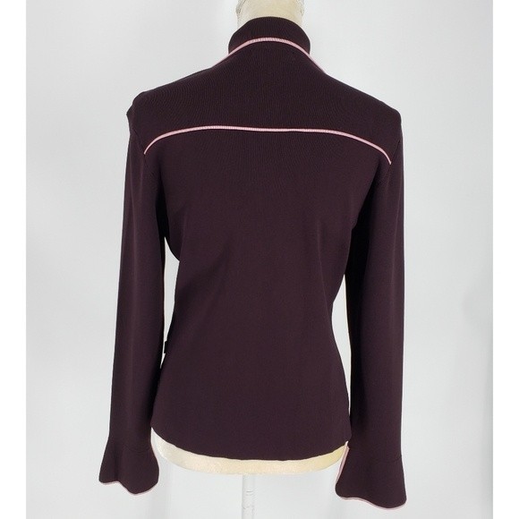 BCBGMaxAzria Button Front Split Cuff Cardigan - L - Picture 3 of 10